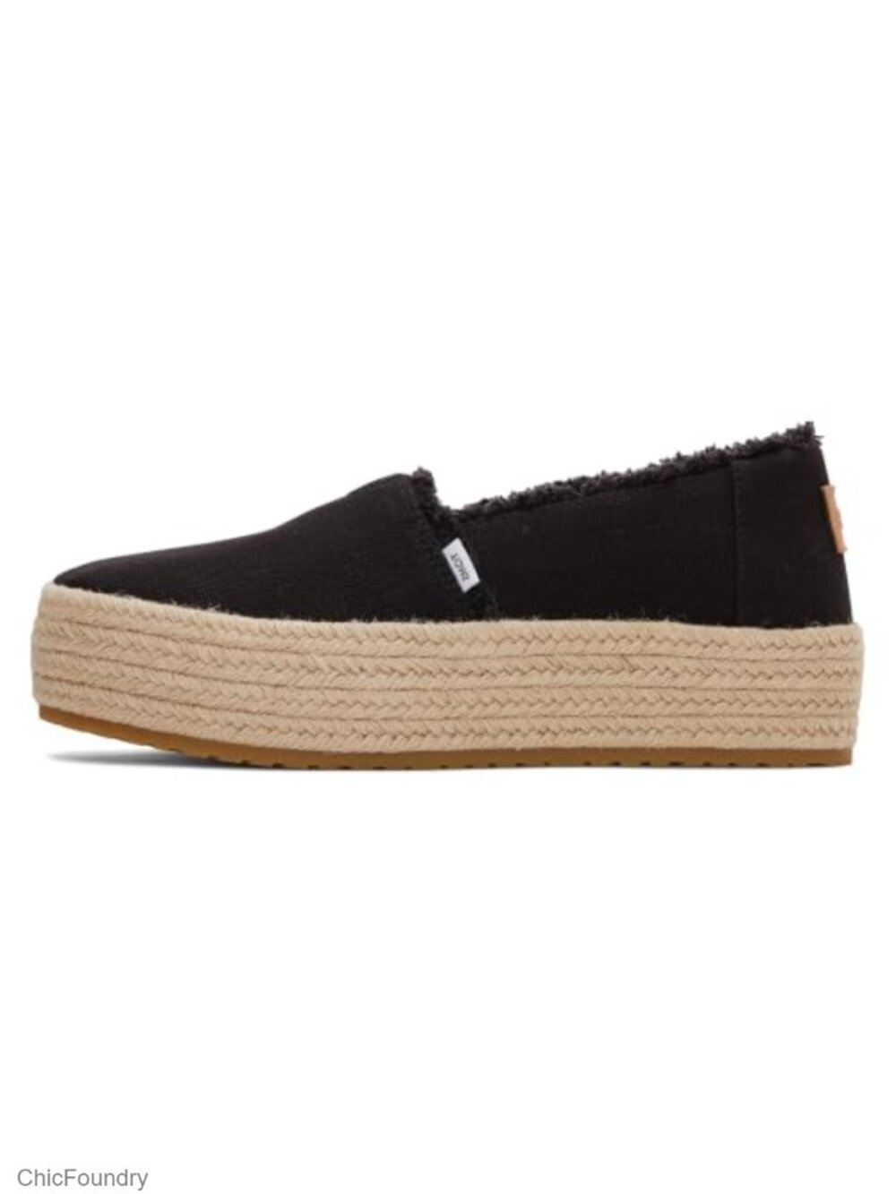 Platform Espadrille Slip-On with Fringe Textile Upper CloudBound Insole